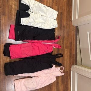 Lot of Kids Ski/Snow Bibs - great condition. Size 4 /XXS